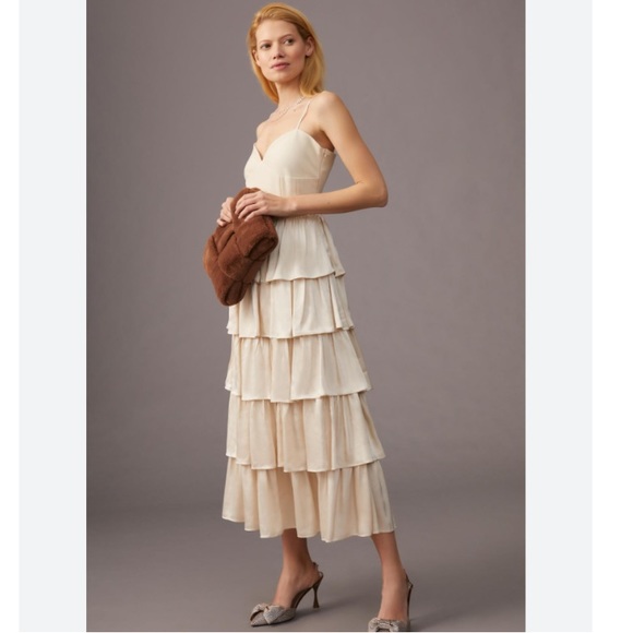 ENDLESS ROSE TIERED SWEETHEART DRESS - Picture 1 of 10